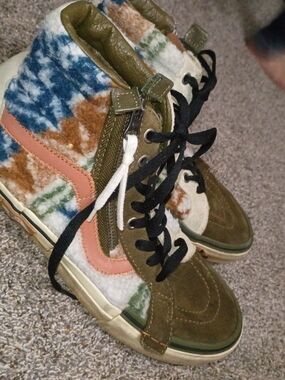 High-Top Sherpa Vans Multicolor